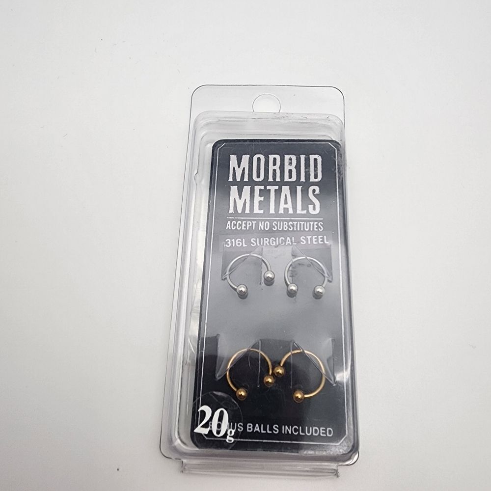 NWT Morbid Metals 20g Surgical Steel 4 Pack